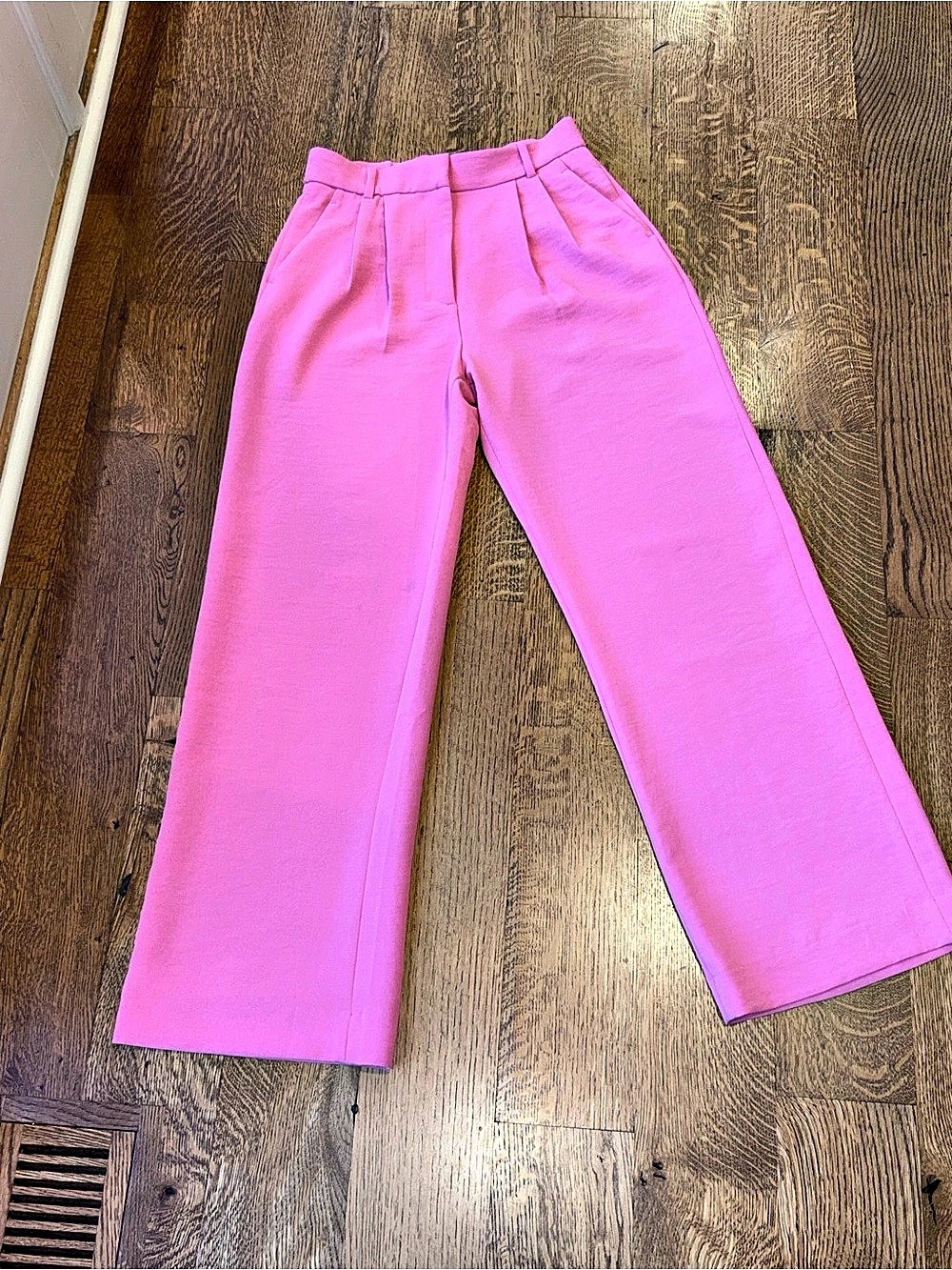 Abercrombie & Fitch A&F Sloane Tailored Wide Leg Pant Pants Pink Waist 27/4